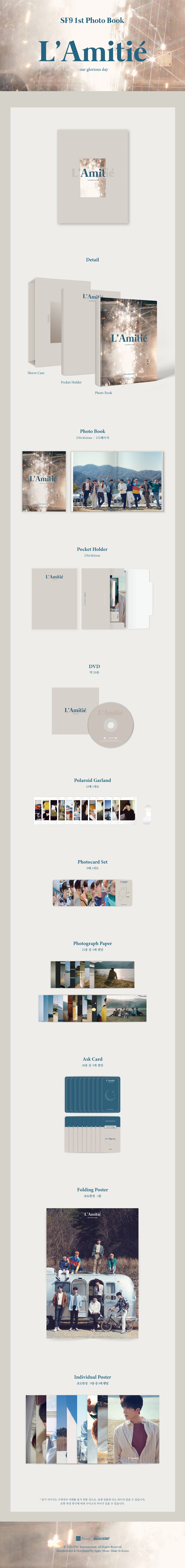 SF9 1st Photobook - L'Amitie – Choice Music LA