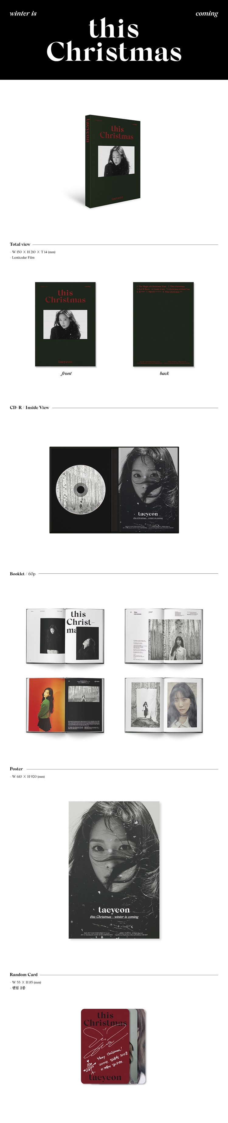 TAEYEON  WINTER ALBUM THIS CHRISTMAS  WINTER IS COMING