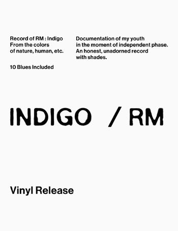 R M (방탄소년단) - Indigo [LP]