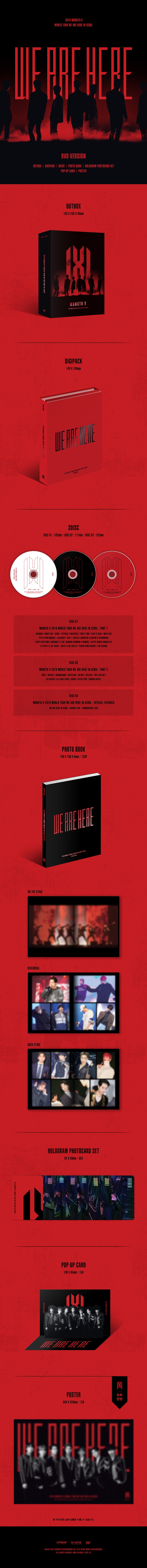 Monsta X 2019 World Tour - We Are Here In Seoul - DVD (3Disc